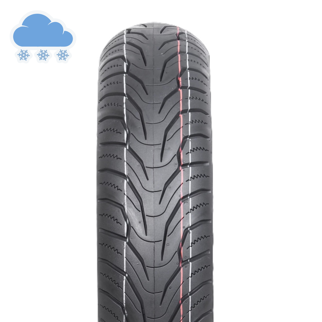 Motorcycle tire all-season Vee Rubber, 130/70-12 VRM-396, Tubeless 62P, MANHATTAN - Made in Thailand